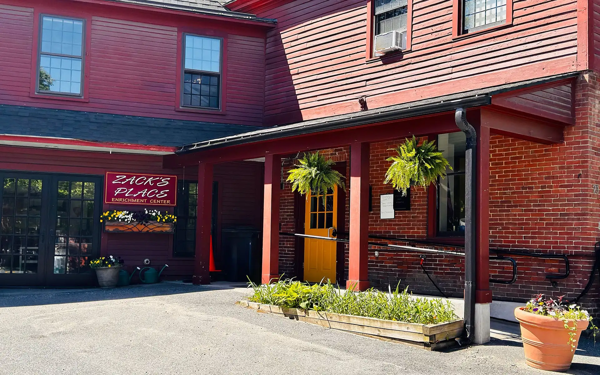 The entrance to Zack's Place on Central Street in Woodstock